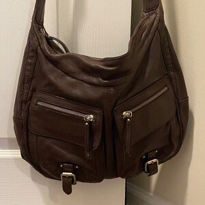 Banana Republic vintage Y2K Brown Leather Shoulder Bag